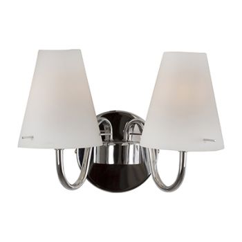 Radiant RW143 Madlyn Wall Light 230V - 2xE14 Chrome and White