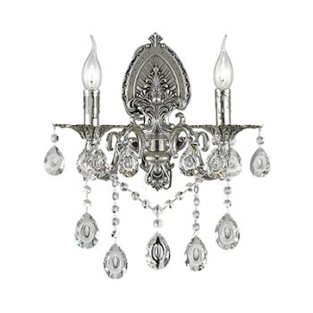 Radiant RW147 Phil Wall Light E14 230V 2X40W Silver and Black