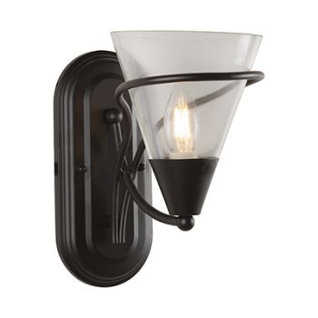 Radiant RW149 Wall Light Up Facing 230V E14 1X40W Clear and Black