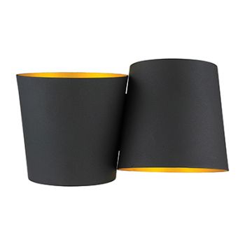 Radiant RW181 Wall Light 230V LED - 6Wx 2-Light+Non dimmable Energy saving Black and Gold