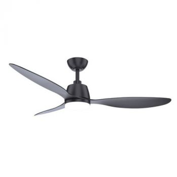 Solent Fans Coastal Breeze Ceiling Fan 3 Blades 1320mm + Remote and LED Light Kit (Multiple Colours/Finishes)