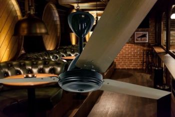 Solent Fans High Breeze Motor, Blade Aluminium 3 x 900mm, Remote 5 Speed (Multiple Colours/Finishes)