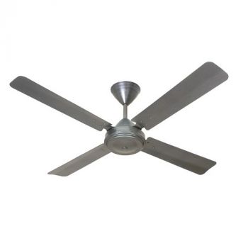 Solent Fans High Breeze Motor, Blade Aluminium 4 x 1200mm, 5 Speed Wall Control (Multiple Colours/Finishes)