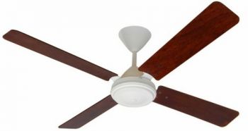 Solent Fans High Breeze Motor, Blade Wood 4 x 1400mm, 5 Speed Wall Control (Multiple Colours/Finishes)