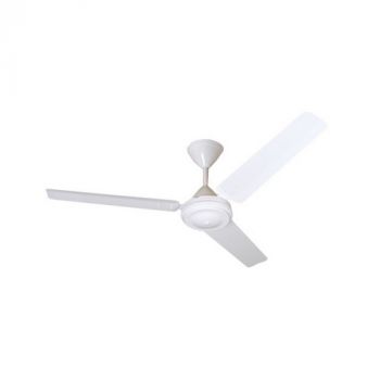 Solent Fans High Breeze Motor, Blade Aluminium 3 x 1200mm, 5 Speed Wall Control (Multiple Colours/Finishes)