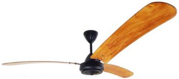 Solent Fans High Breeze 100 Motor, Blade Bent 3 x 1500mm, 5 Speed Wall Control 2 Fan (Multiple Colours/Finishes)