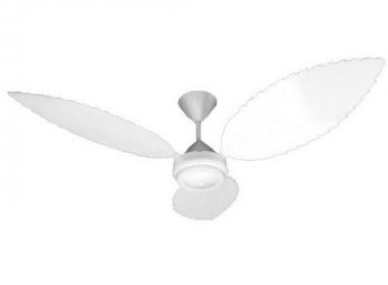 Solent Fans High Breeze 100 Motor Matt White, Palm Leaf 3 x 1500mm Matt White (Multiple Fan Remotes/Controls)