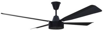 Solent Fans Maxima Motor, Blade Aluminium 4 x 1200mm, 5 Speed Wall Control (Multiple Colours/Finishes)