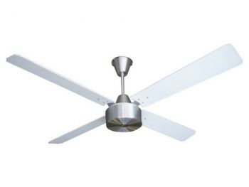 Solent Fans Maxima Motor Silver, Blade Wood 4 x 1200mm Matt White (Multiple Fan Remotes/Controls)