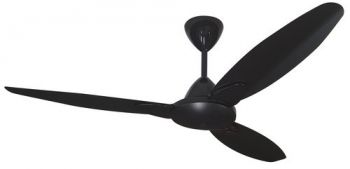 Solent Fans Senorita Motor Black, Blade Wood 3 x 1400mm Black (Multiple Fan Remotes/Controls)