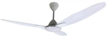 Solent Fans Senorita Motor, Blade Aluminium 3 x 1200mm, 5 Speed Wall Control (Multiple Colours/Finishes)