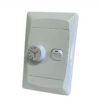 Solent Fans 5 Speed Wall Control With 1 Light Switch