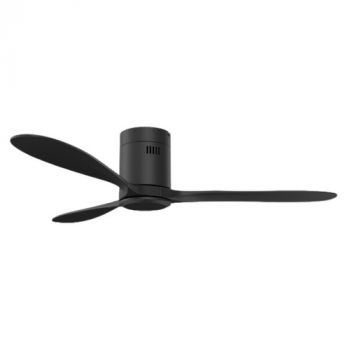 Solent Fans Hugger 3 Wood Blades 1320mm, 6 Speed Remote without Light Ceiling Fan (Multiple Colours/Finishes)
