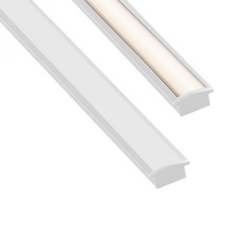 Spazio LED Channel 1039.7.31 Slim Recessed 2m Profile White aluminium
