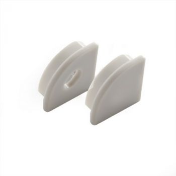 Spazio LED Strip Light 1040.1.EC End caps for use with round Corner profile Grey