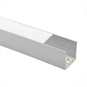 Spazio LED Channel 1043.4.05 35x35 Recessed 2m Profile Anodised Aluminium Profile suitable for 4 - 14mm tapelight