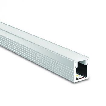 Spazio LED Channel 1048.05 Tiny Surface 2m LED Channel (Suitable for 4mm tapelight only) Anodised