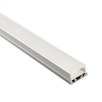 Spazio 1054.31 Zero 1 Surface mounted aluminium profile with polycarbonate diffuser White