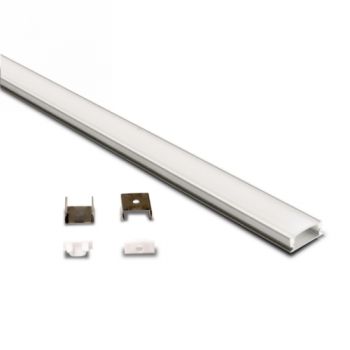 Spazio Profile 1060.05 Slim Surface Mount Contract 3m Profile With Anodised Aluminium Body