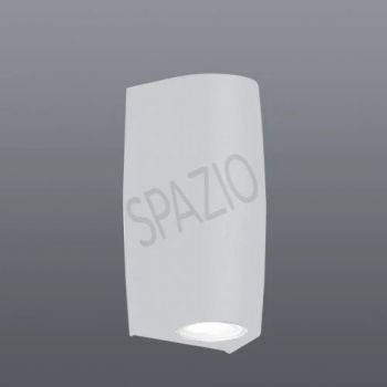 Spazio 1A4.000.000.WXU1K Marta 90 1 Light 3Cct White Wall fitting with shockproof resin body and polycarbonate diffuser White