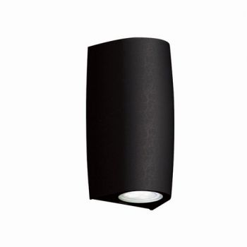 Spazio Outdoor Wall Light 1A4.000.000.AXU1K Marta 90 1L Wall Light Fitting 4.5W CTC 2700K - 4000K Selectable Black