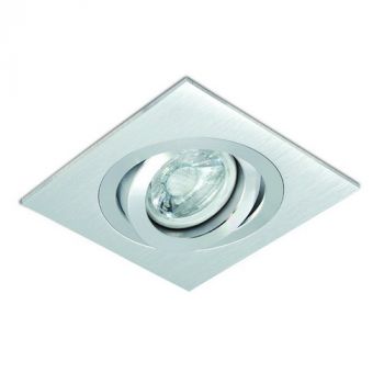Spazio WYN-2214.2 Edge Square Tilt 10W 50W Brushed Aluminium