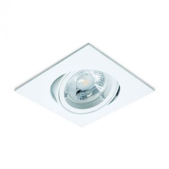 Spazio WYN-2262/31 Square Tilt Bayonet Downlight / Recessed Light 50W White