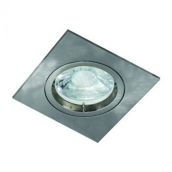 Spazio Downlight 2264/18 Square Fixed Bayonet 50W Matt Chrome