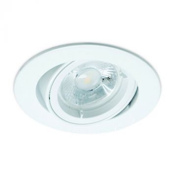 Spazio WYN-2267/31 Round Tilt Downlight / Recessed Light 50W White