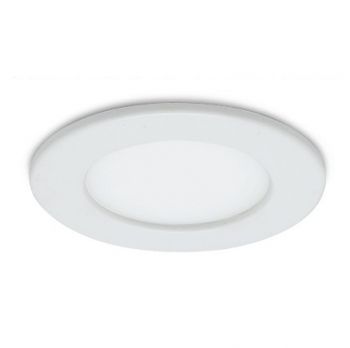 Spazio Downlight 2276.0631 Saturn Ctc Colour temperature changing recessed LED fitting with polycarbonate body and diffuser Non-Dimmable 6W White