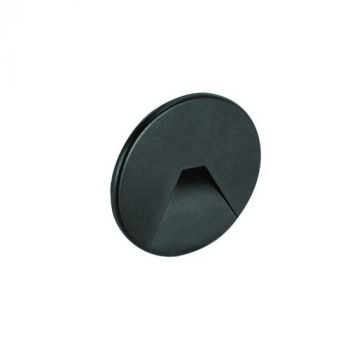 Spazio Wall Light 2385.0230, 2385.0231 Orion Round Wink LED Footlight Made Up Of Die-Cast Aluminium With A Glass Diffuser 3w (Multiple Colours/Finishes)