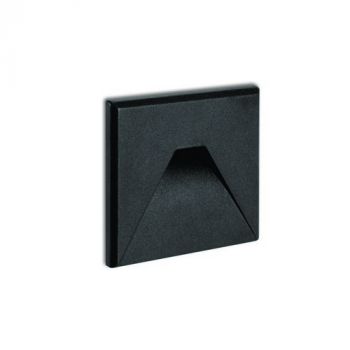 Spazio Wall Light 2385.0430, 2385.0431 Orion Square Wink LED Footlight Made Up Of Die-Cast Aluminium With A Glass Diffuser 3w (Multiple Colours/Finishes)