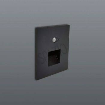 Spazio WYN-2386.0230.MS Orion Window Square IP65 With Motion Sensor Black Colour temperature changing LED Footlight Black