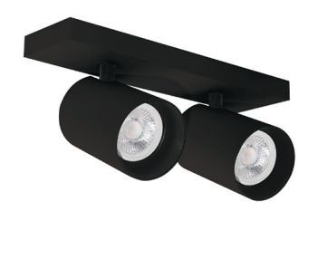 Spazio Spotlight 246612.30, 246612.31 Lone Square 2 Light 2x50W (Multiple Colours/Finishes)