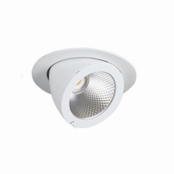 Spazio Downlight WYN-2855.3030.31 Compass 2 30W White Led Fitting With Die-Cast Aluminium Body