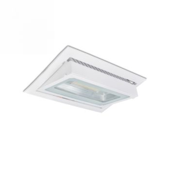 Spazio DownLight 2856.3531 Metropole High Power, Colour Temperature Changing, Recessed LED Downlight With Aluminium Body And Glass Diffuser IP20 White