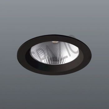 Spazio 2870.30334.30 30W Ora 3CCT Interior LED recessed, colour temperature changing downlight with aluminium body and glass diffuser Black