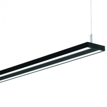 Spazio Pendant Lights 3966.40.30 Alvia Aluminium / Polycarbonate 40W Black