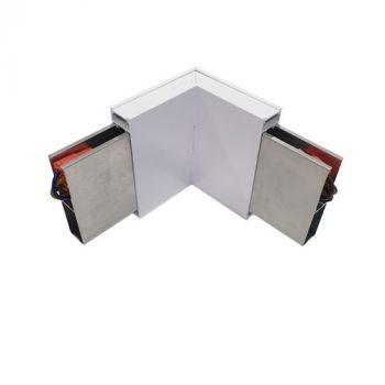 Spazio 3976.90D.31 Chiara LED Suspension 90° Corner White