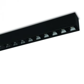 Spazio Ceiling Light 3992.3630 S System Lens Ctc Fitting With Individual Optic Lenses. Aluminium Body With A Polycarbonate Reflector