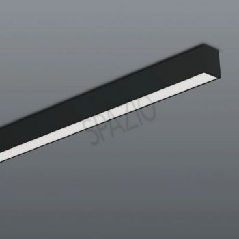 Spazio 3994.04030 X-System 40W Colour Temperature changing IP40, Surface mounted, Linear fitting made up of Aluminium with a Polycarbonate Reflector Black