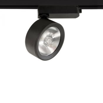 Spazio Track Spot 4135.3030, 4135.3031 Harrobs - Fixed 3 wire LED track spot made up of aluminium with fixed beam angle - 36° 3000K (Multiple Colour/Finishes)