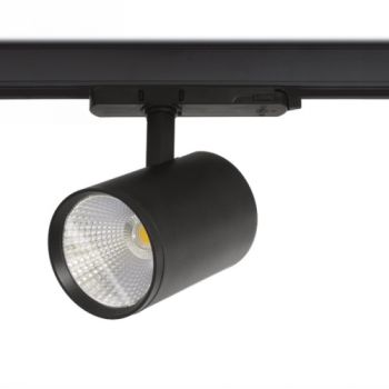 Spazio Track Light 4136.4030, 4136.4031 Viso 4 Wire 4000K Adjustable 4 Wire LED track spot made up of aluminium, 90° Tilt, 355° Rotation, 36° Beam 40W (Multiple Colours/Finishes)