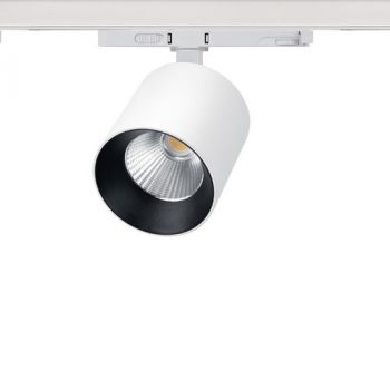 Spazio 4137.20334.30T4,4137.20334.31T4 New York 3Cct 20W High Power Adjustable, CTC, Led 4 Wire Track Spot With Aluminium Body And Polycarbonate Diffuser (Multiple Colours/Finishes)