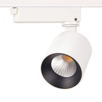 Spazio Track Light 4137.3040.31T3 New York 30W 3 Wire track Aluminium Polycarbonate 4000K White