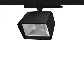 Spazio 4138.30334.30T4 Wash 3Cct CTC, High Power Led Wall Washer With Aluminium Body And Glass Diffuser Black