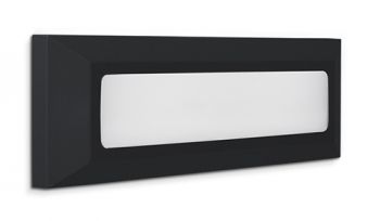Spazio Footlight WYN-4487.5.30 Ozo Slim Plain 3.8W - CTC 3000K - 6500K Selectable Black