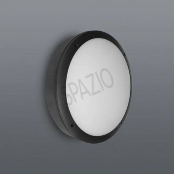 Spazio 4512.1830.MS You Exterior LED, power adjustable bulkhead with die-cast aluminium body and polycarbonate diffuser. Includes motion sensor Black