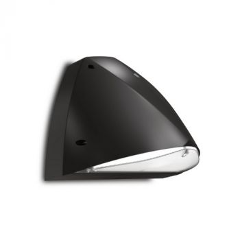 Spazio 4517.2430.MS Task Pack With Photocell Sensor High Power, Exterior, 3Cct Wall Fitting With Polycarbonate Body And Diffuser Black