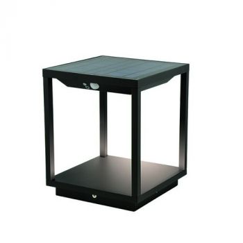 Spazio Bollard 4552.3030 Cage Solar Rechargeable With Aluminium Body And Polycarbonate Diffuser